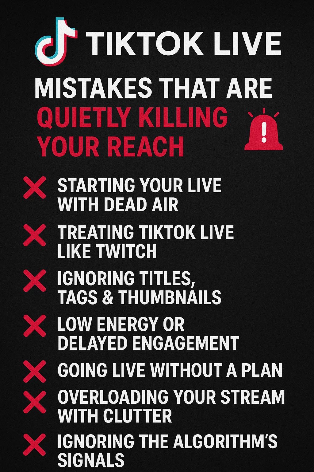 TikTok Live Mistakes That Are Quietly Killing Your Reach