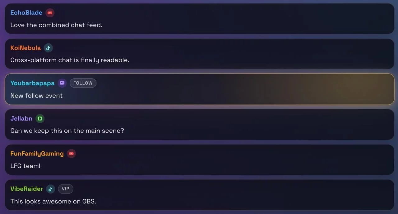 The best Combined Chat overlay for your Stream