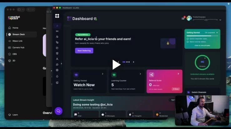 Automate your Stream with ai_licia's Elgato StreamDeck Plugin update